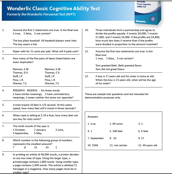 Tom Brady's Wonderlic Score - Wonderlic Test Practice