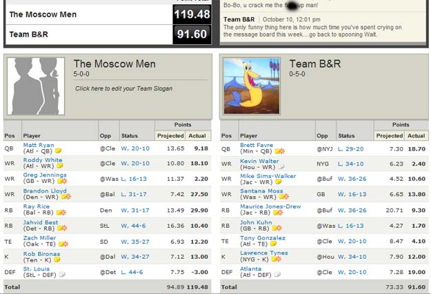The worst fantasy football player ever