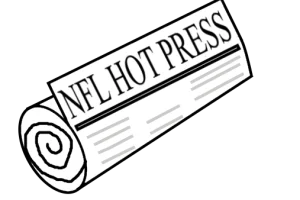 Rolled Newspaper bearing title: "NFL HOT PRESS"