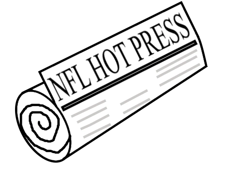 Rolled Newspaper bearing title: "NFL HOT PRESS"