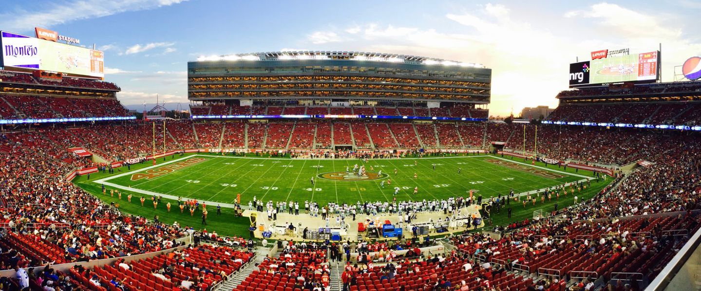 A stunning panoramic shot of Levi's Stadium i